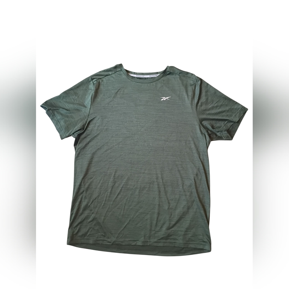 Reebok Men's Olive Short Sleeve Speedwick Tee Size Medium